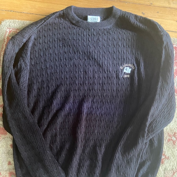 Black cable knit sweater - Picture 2 of 3